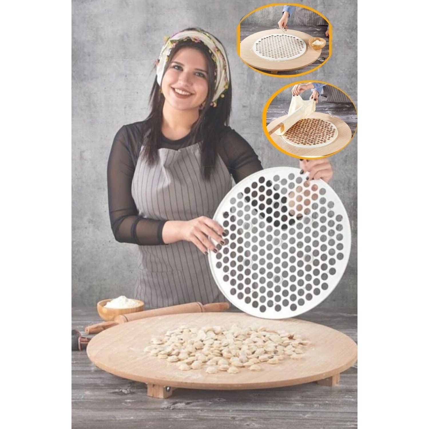 manti-kal-5233-1.jpg Mantı Kalıbı Tek Seferde 121 Mantı - Dev Boy - Görsel 1