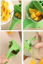Manuel Plastik Meyve Portakal Karpuz Limon Sıkacağı Kollu Sebze Suyu Sıkma Limonata Aparatı Aleti - Görsel 4