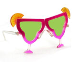 Margarita Bardak Şeklinde Parti Gözlüğü Pembe 16x8 cm - Görsel 2