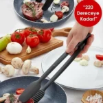 Maşa - 220 Dereceye Kadar Dalı Yanmaz - Yapışmaz Plastik Izgara Maşası 30 Cm