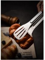 Maşa Paslanmaz Barbekü Maşası - 25 Cm Mutfak Ekmek Maşası - Görsel 5