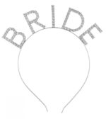 Bekarlığa Veda Mega Boy Kristal Taşlı Gümüş Bride Taç Gelin Tacı 20X21 cm - Görsel 2