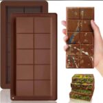 Meşhur Dubai Çikolatası Kalıbı Silikon - Büyük Tablet Çikolata Mum Kek Kalıbı Pasta Kalıbı