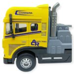 Metal Tır 1:24 - Sesli Işıklı Taşıyıcı Dorseli Tır 30 cm - Sarı - 1 ADET - Görsel 5