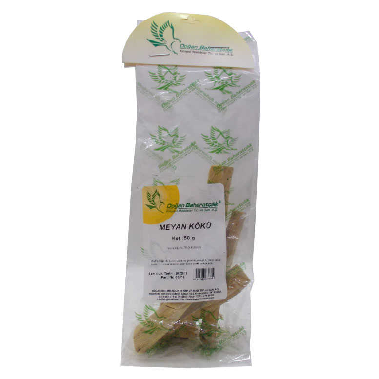Meyan Kökü Çubuk 50Gr Pkt - Doğan Baharat Meyan Kökü Sıyrılmış Çubuk Doğal 50 Gr Paket - Görsel 1