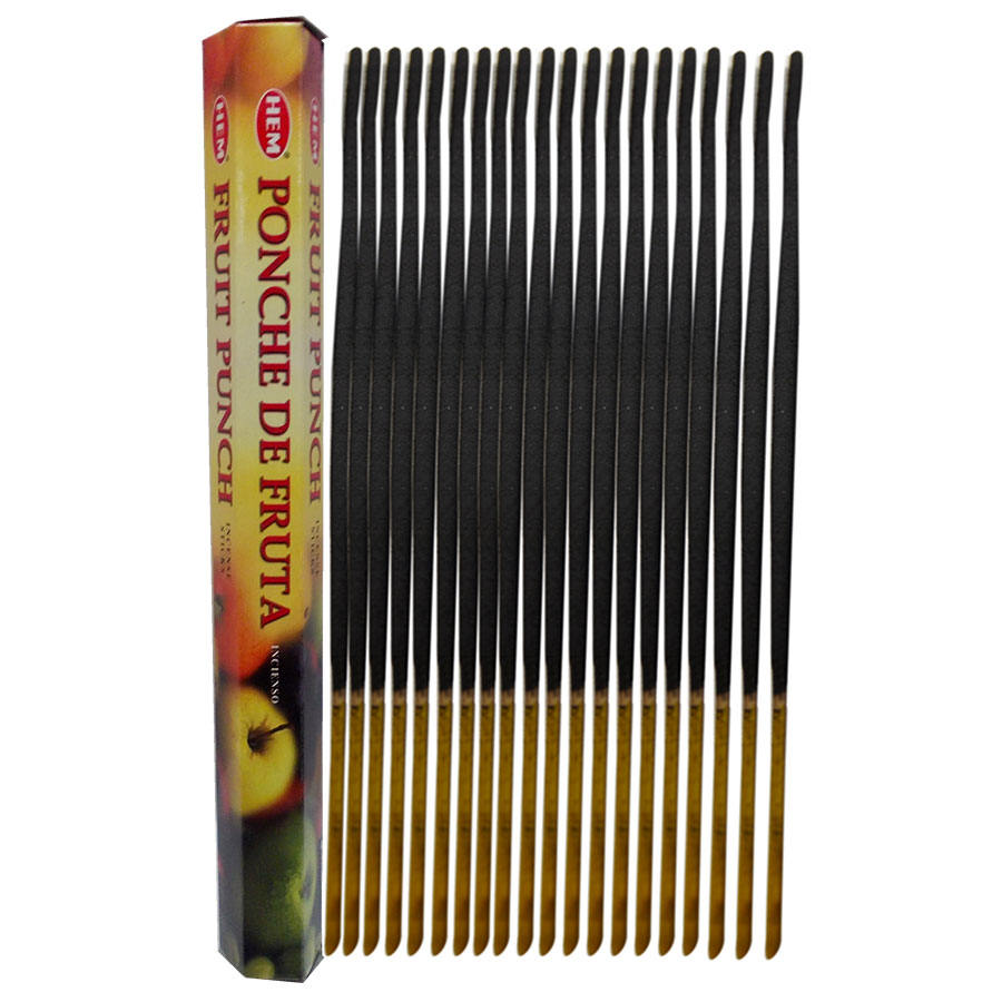 Meyve Suyu Tütsü - Fruit Punch İncense Sticks - Hem Tütsü Meyve Suyu Kokulu 20 Çubuk Tütsü - Fruit Punch - Görsel 1