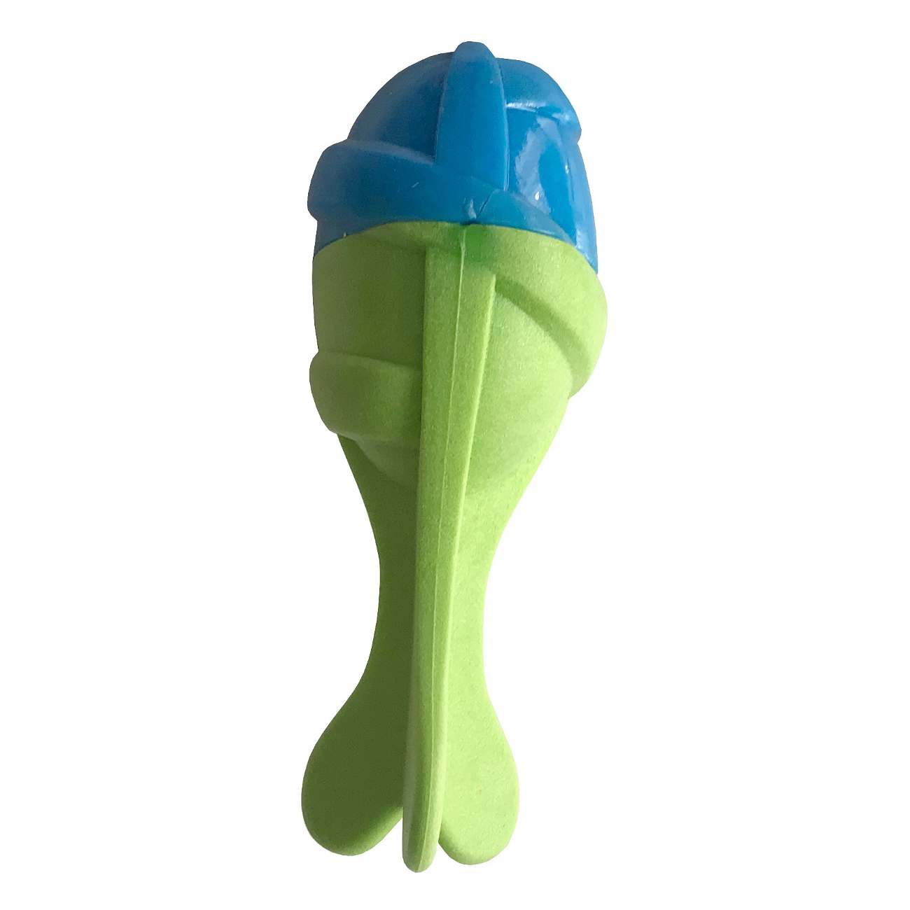 moakk-1-jpeg.jpeg Sağlam Plastik Sesli Balık Köpek Oyuncağı 13 x 5 cm Mavi Yeşil - Görsel 1