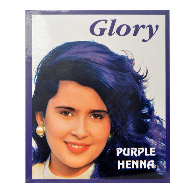 Mor Hint Kınası 10Gr - Glory Mor Hint Kınası (Purple Henna) 10 Gr Paket - Görsel 1