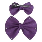 Pullu Keçe Kedi Köpek Tokası Mor 4.5-5.5 cm ( 2 Adet )