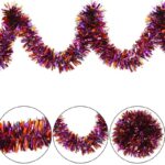 Mor Tcu Renk 4 cm Genişlik Garland Çift Renk Sim Süs 180 cm - Görsel 3