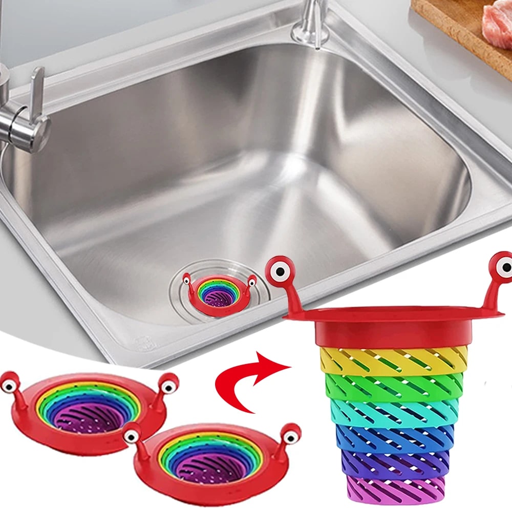 mutfak-b-6160-1.jpg Mutfak - Banyo Lavabo Filtresi Süzgeci Gökkuşağı Kademeli Drenaj Deliği Atık Filtresi - Görsel 1