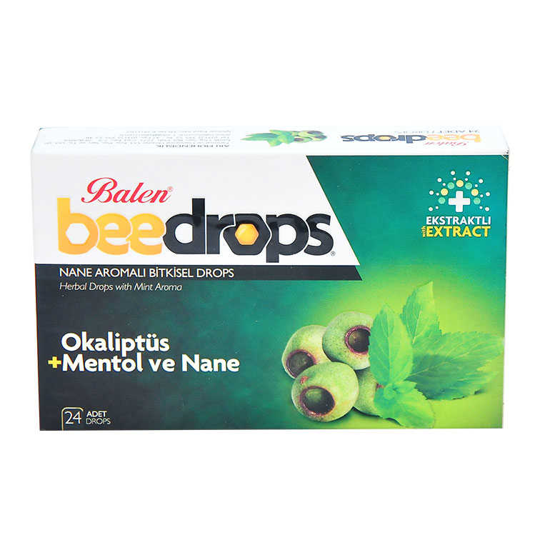 Nane Aromalı Bitkisel Drops - Balen Nane Aromalı sel Drops 24Adet - Görsel 1