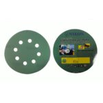 Nikon 125 mm 320 Kum 8 Delikli Kırılmaz Yeşil Cırt Zımpara