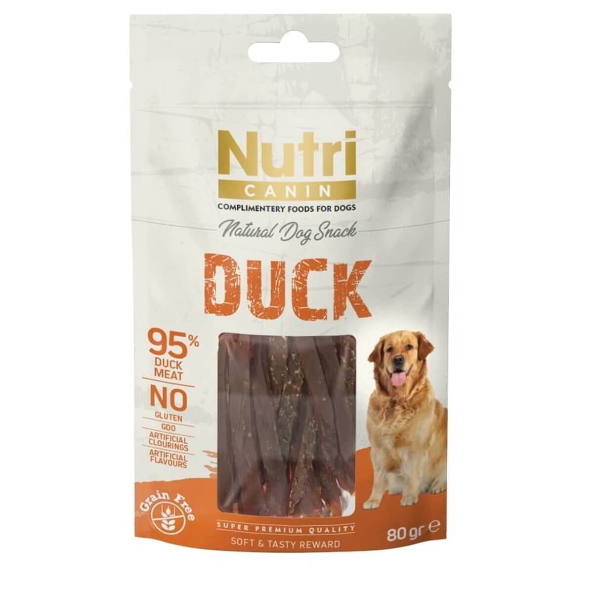nutri-canin-tahilsiz-ordekli-kopek-odul-f716-jpg.jpg Nutri Canin Tahılsız Ördekli Köpek Ödül sı 80gr - Görsel 1