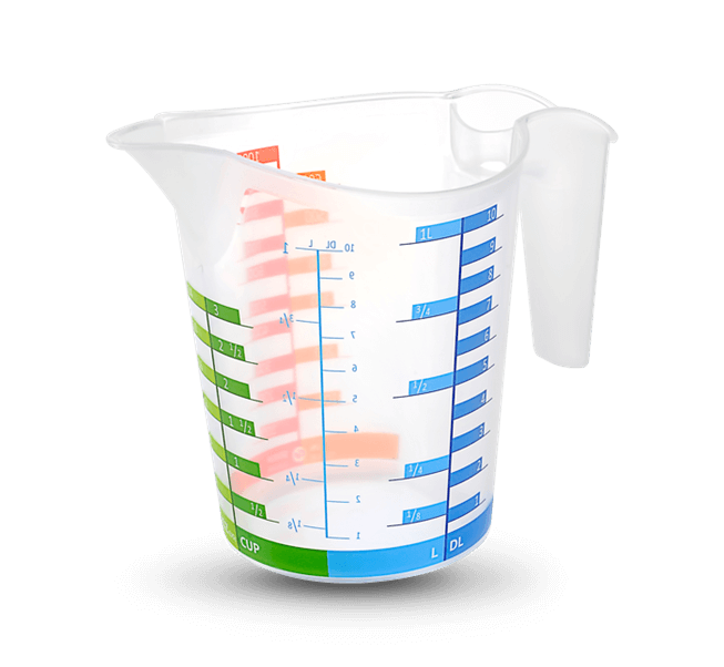 olcu-ka-4343-1.png Ölçü Kabı Dereceli Renkli 1000 ML - Görsel 1