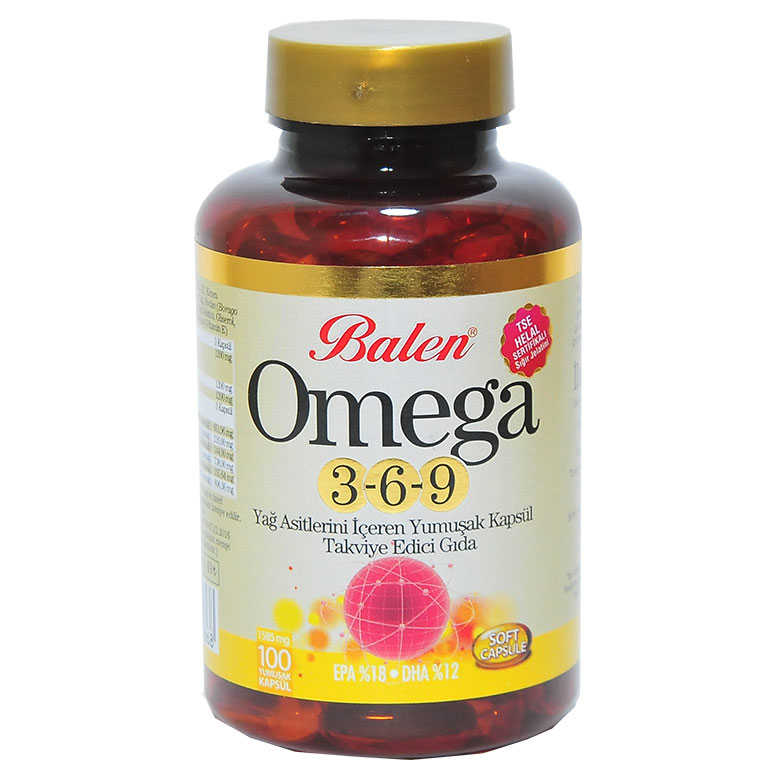 Omega 3-6-9 1585 Mg x 100 Yumuşak Kapsül - Balen Omega 3-6-9 1585 Mg x 100 Yumuşak - Görsel 1