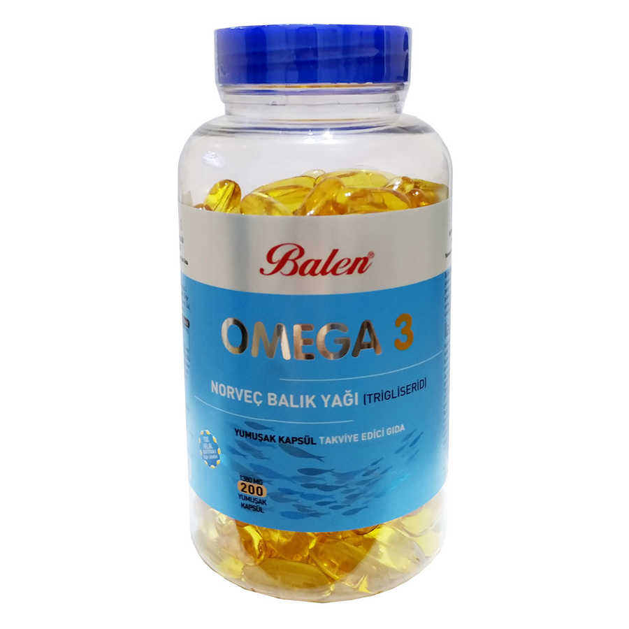 omega-3-norvec-balik-yagi-iceren-200-kapsul-balen-26595-96-b.jpg Omega 3 Norveç Balık Yağı İçeren 200 (1380 MG - Form) - Görsel 1