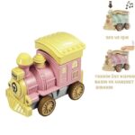 Oyuncak Tren Işıklı Sesli Bas Gitsin 14cm - PEMBE - 8068A - 1 ADET