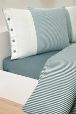 Özdilek Çift Kişilik Ranforce Nev Takımı Natural Line Mavi - Görsel 3