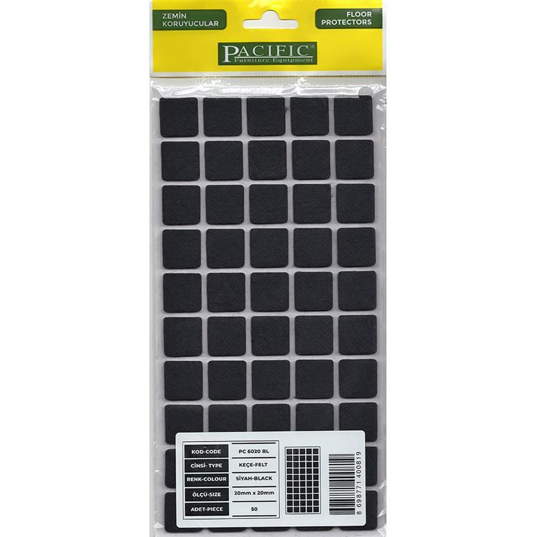 pacific-6020-bl-yapiskanli-kece-20-mm-x-20-mm-siyah-64243.jpg Pacific 6020 BL Yapışkanlı Keçe 20 mm X 20 mm Siyah - Görsel 1