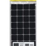 Pacific 6025 BL Yapışkanlı Keçe 25 mm X 25 mm Siyah