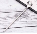 Paslanmaz Metal 2 li Kaşıklı Pipet Fırça Seti - Görsel 5