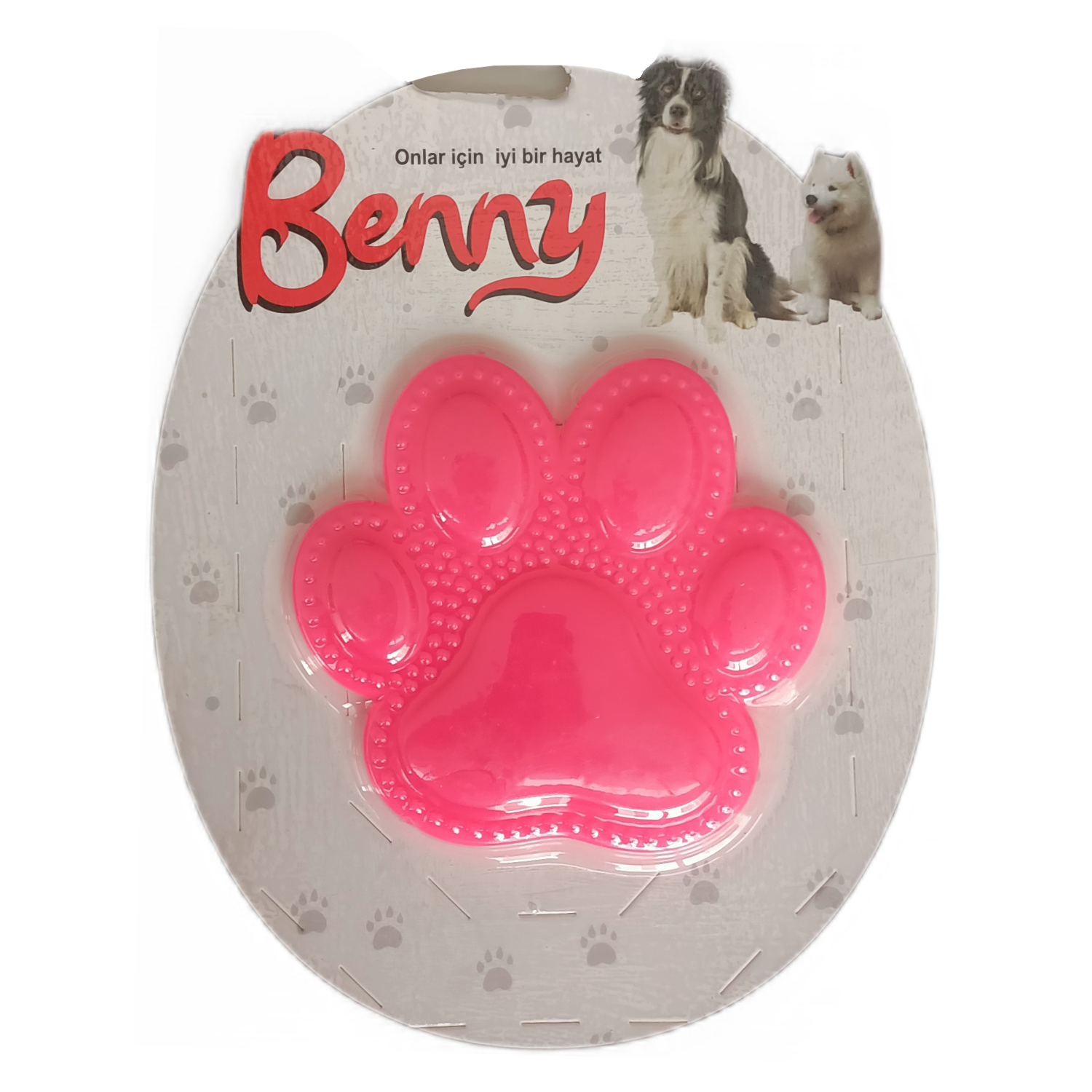 pati-pembe-1-png.png Benny Köpek Oyuncağı Pati 9,5 x 9 cm Pembe - Görsel 1
