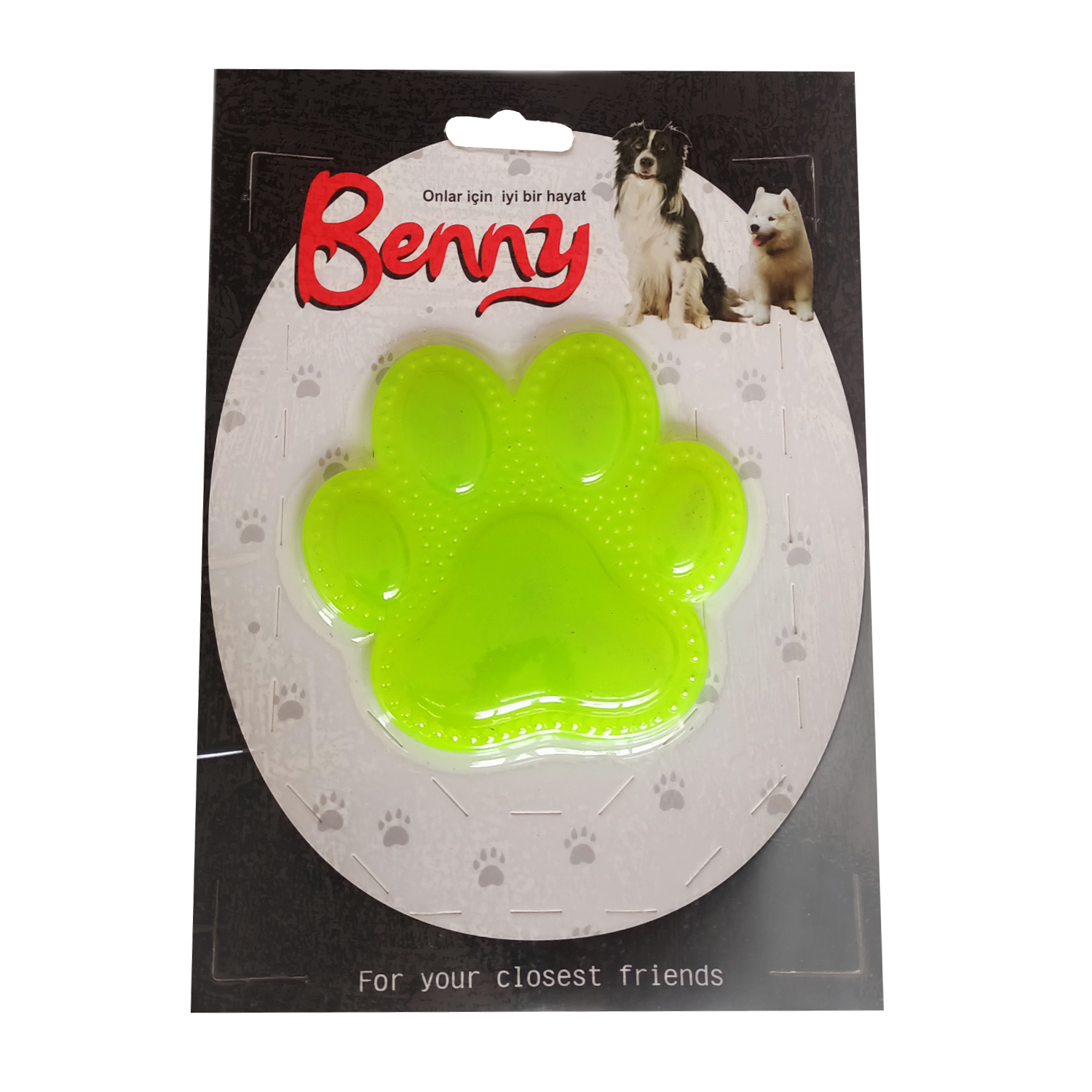 pati-sari-1-png.png Benny Köpek Oyuncağı Pati 9,5 x 9 cm Sarı - Görsel 1