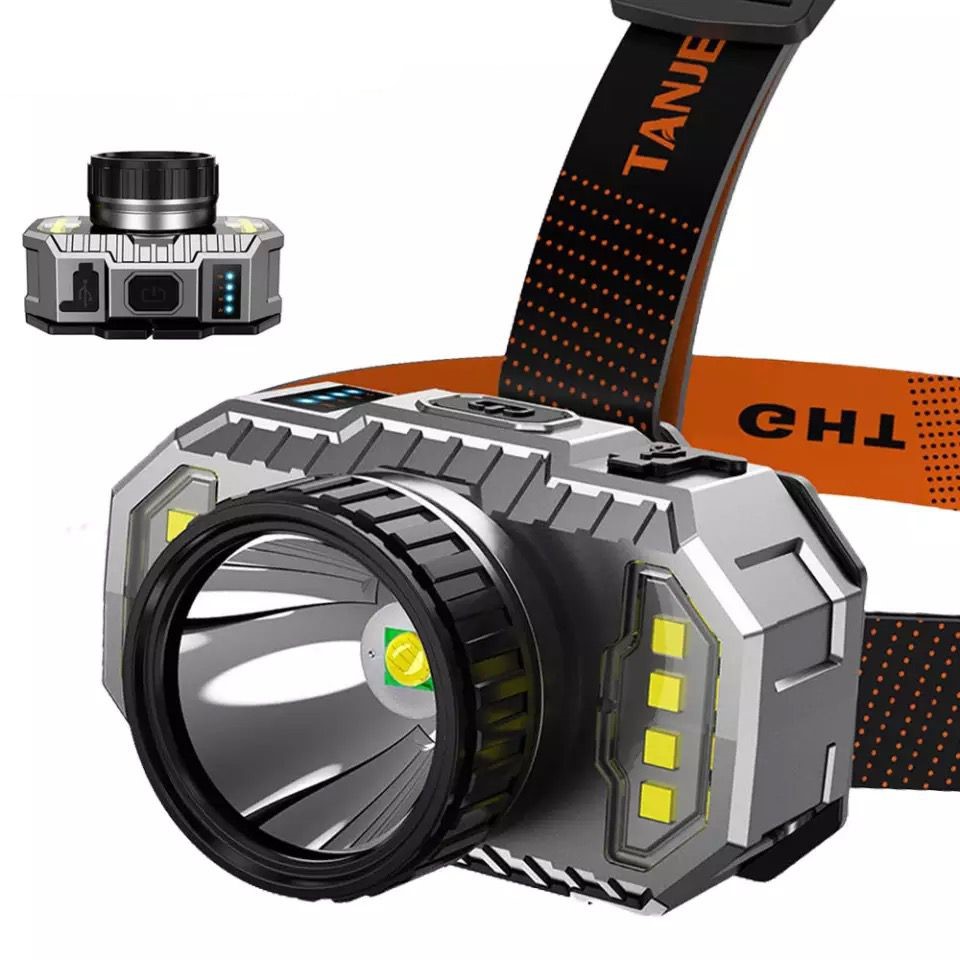 peakstar-ps-010-800-lumen-sa-14480-1.jpg PeakStar PS-010 800 Lümen Şarj Göstergeli Cob LED Usb'li Şarjlı Kafa Lambası - Görsel 1