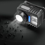 PeakStar PS-571 Sensör XPG COB LED USB Şarj Edilebilir Lityum Pilli Zoomlu Kafa Lambası - Görsel 4