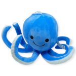Peluş Sevimli Ahtapot 30 cm - Mavi - 1 ADET - Görsel 3