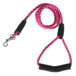 Üçlü Sarmallı Köpek Gezdirme Halatı 1 cm-120 cm Pembe - Görsel 7