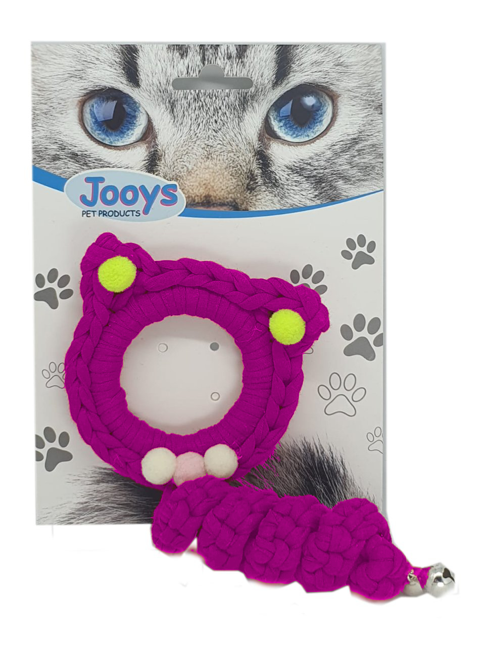 pembe-jpeg62349.jpeg Zilli Kedi Örgü İpi 15 cm Pembe - Görsel 1