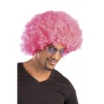 Pembe Renk Kıvırcık Afro Bonus Peruk - Görsel 2