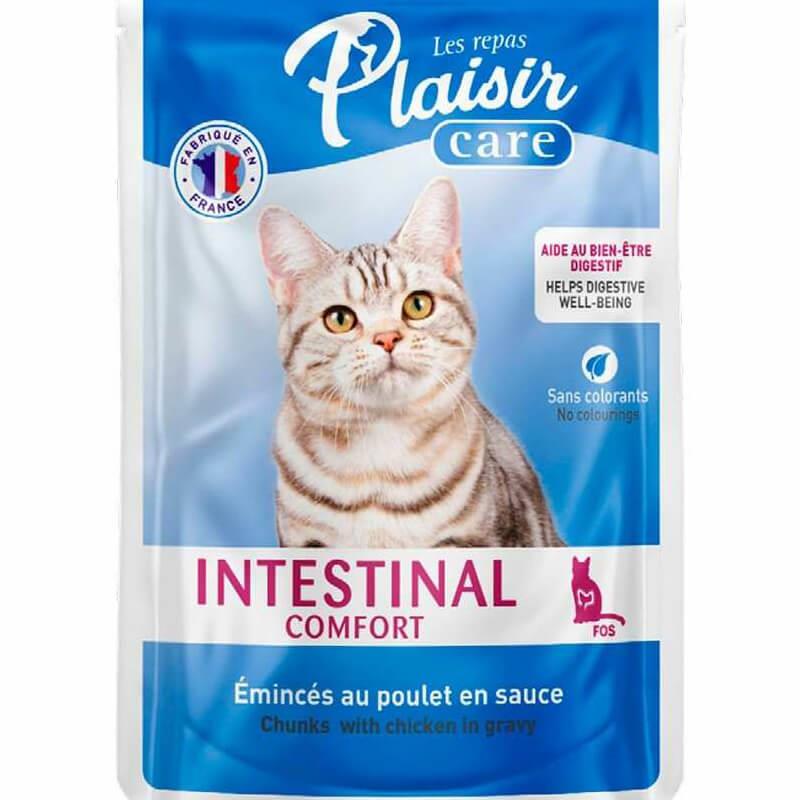 plaisir-intestinal-pouch-kedi-konserve-8b53-jpg.jpg Plaisir Care Intestinal Yaş Kedi sı 85 Gr - Görsel 1