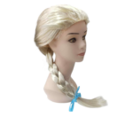 Platin Altın Dore Renk Karlar Ülkesi Elsa Frozen Peruğu Çuk Boy