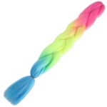 Afrika Örgülük Ombreli Sen  100 Gr. / Fuşya / Neon Sarı / Açık Mavi
