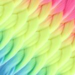 Afrika Örgülük Ombreli Sen  100 Gr. / Fuşya / Neon Sarı / Açık Mavi - Görsel 2