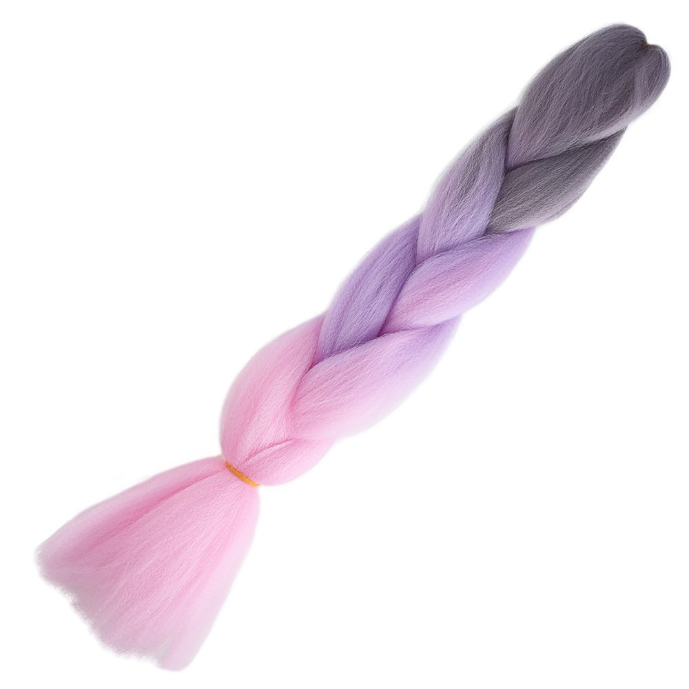 pm06.jpg Afrika Örgülük Ombreli Sen 100 Gr. / Soft Gri / Lila / Pembe - Görsel 1