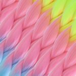 Afrika Örgülük Ombreli Sen  100 Gr. / Neon Sarı / Pembe / Açık Mavi - Görsel 2