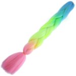 Afrika Örgülük Ombreli Sen  100 Gr. / Açık Mavi / Neon Sarı / Pembe