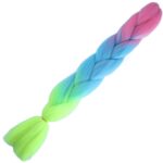 Afrika Örgülük Ombreli Sen  100 Gr. / Pembe / Açık Mavi / Neon Sarı