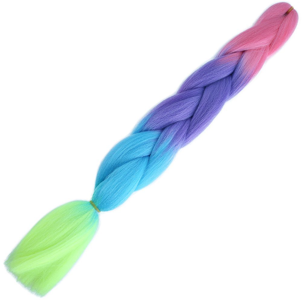 pm15.jpg Afrika Örgülük Ombreli Sen 100 Gr. / Pembe / Mor / Açık Mavi / Neon Sarı - Görsel 1