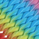 Afrika Örgülük Ombreli Sen  100 Gr. / Pembe / Açık Mavi / Sarı / Kırmızı - Görsel 2