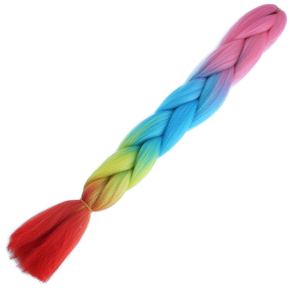 pm16.jpg Afrika Örgülük Ombreli Sen 100 Gr. / Pembe / Açık Mavi / Sarı / Kırmızı - Görsel 1