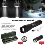 Watton WT-039 Powerbank Özellikli Uzun Menzilli Fener