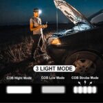PS-T89 Mini Pilli COB LED 3 Mod Su Geçirmez Kafa Feneri Lambası - Görsel 3