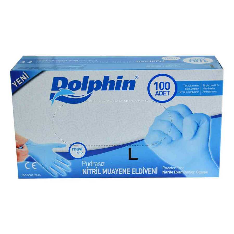 pudrasiz-mavi-nitril-eldiven-buyuk-boy-l-100-lu-paket-dolphin-27896-97-b.jpg Pudrasız Mavi Nitril Eldiven Büyük Boy (L) 100 Lü Paket - Görsel 1