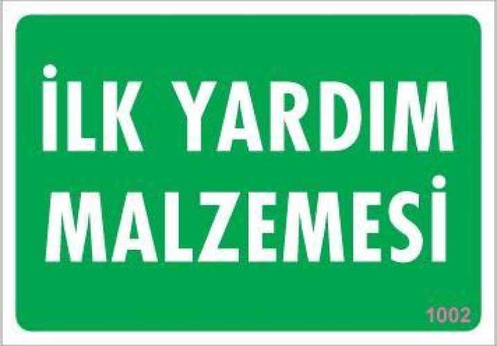 pvc-ikaz-levhasi-17-5x25-kod-1002-12182.jpg İlk Yardım Malzemesi Levhası 17,5x25 - Görsel 1