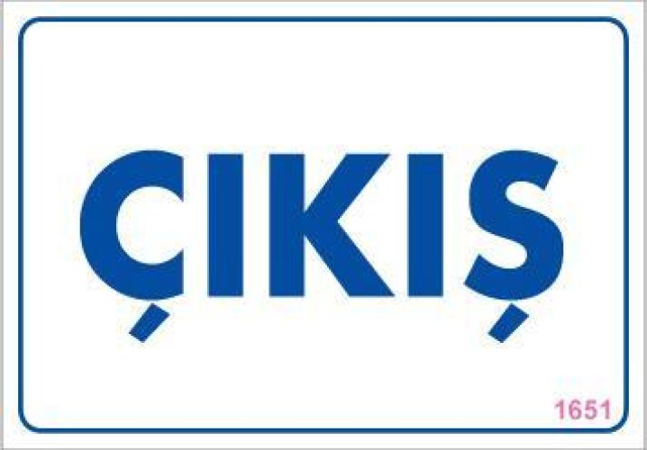 pvc-ikaz-levhasi-17-5x25-kod-1651-12191.jpg Çıkış Uyarı Levhası 17,5x25 - Görsel 1